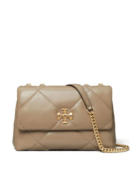 KIRA DIAMOND SMALL LEATHER SHOULDER BAG